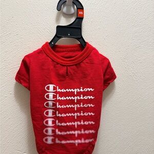 Champion dog Red Short Sleeve Tee